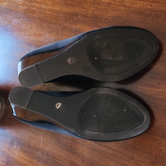 East 5th Women's Black Wedge 3 Inch Heel Size 9 Memory Foam - Picture 7 of 9